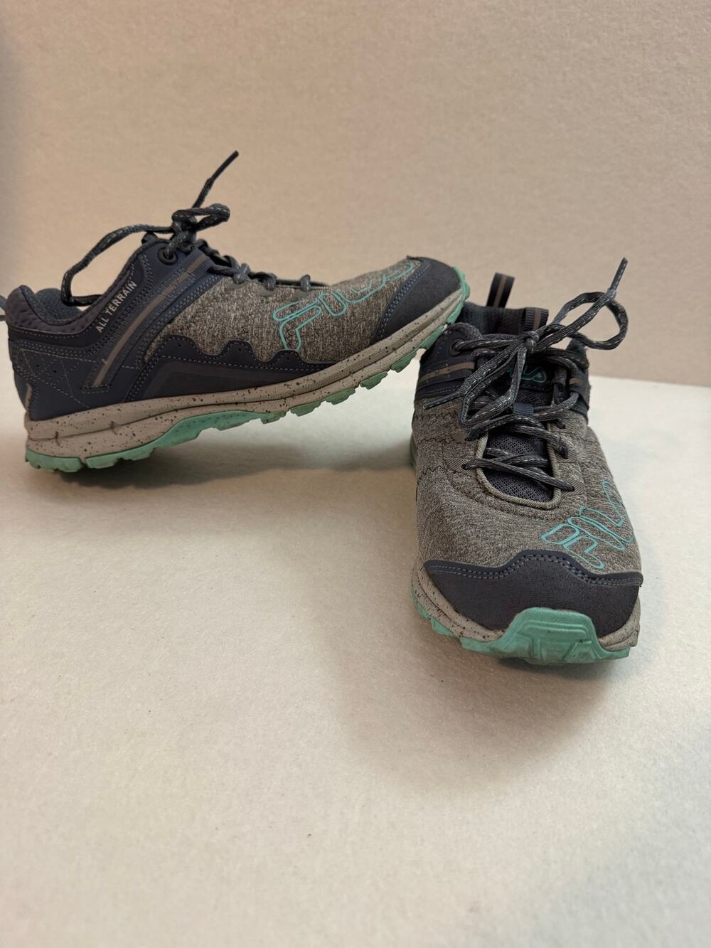 Fila Blowout 19 All Terrain Women's Trail Hiking Shoes Sneakers Gray Teal 8.5 W